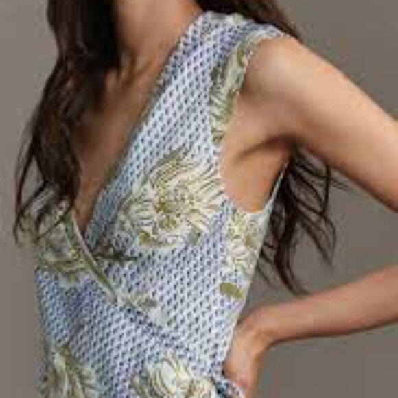 NWT Anthropologie Daily Practice Montauk V-Neck Dress - Size Small Petite - Picture 3 of 5